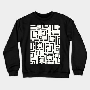 Blocks Black on Off-White 5748 Crewneck Sweatshirt